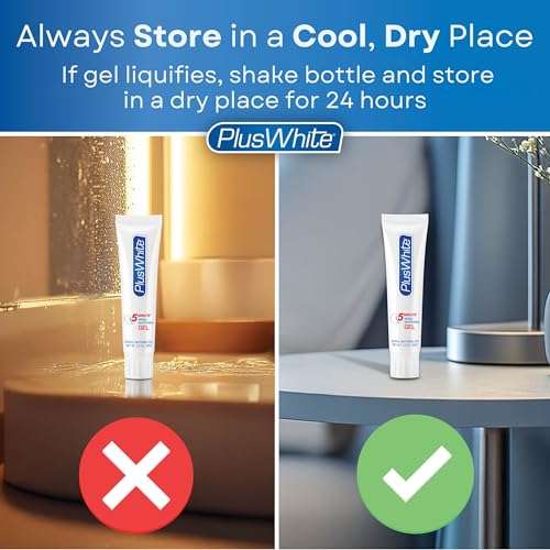 Plus White Premier Whitening System - 5 Minute Speed Whitening Gel, Comfort Fit Mouth Tray & StainGuard Post - Dentist Approved & Professional Grade (2 oz Tube, Mouth Tray and 4 oz Post Rinse) 5