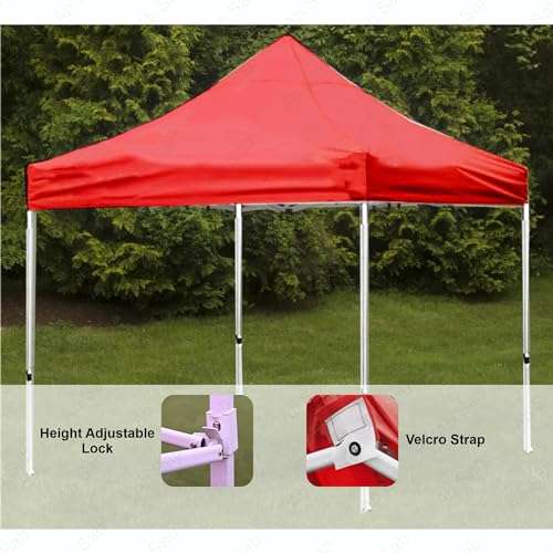 Ab Sab Portable Foldable Pop-up Gazebo Tent Canopy Display-6.5 x 6.5 ft Red 4