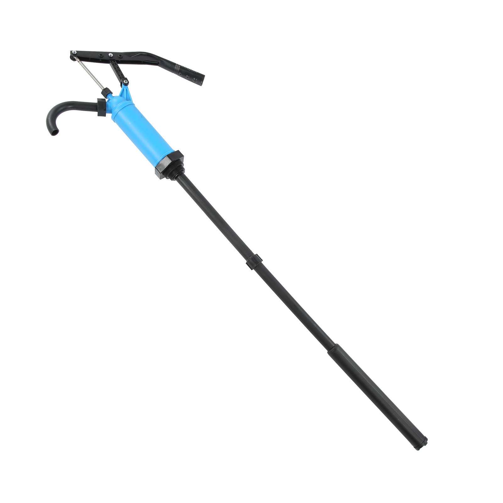 Oil Pump Machine, 40-60L / Min Lever Action Barrel Drum Pump Manual Adjustable 55 Gallons for Conveying Pumping Water Oil Fuel Lubricants Solutions and Other Liquids, 132 cm / 52 inch 1