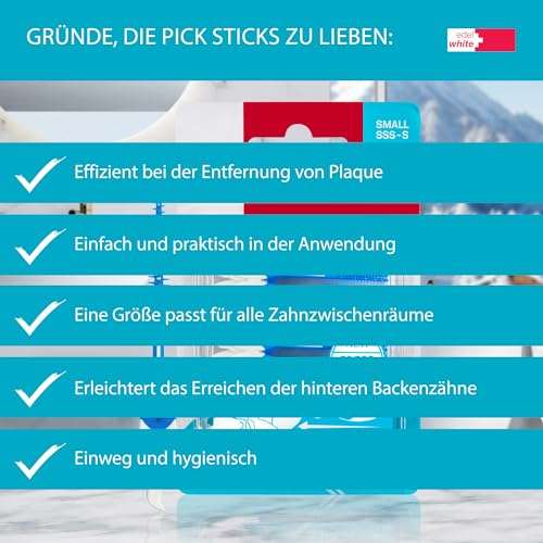 edel+white Pick Dental Sticks Small SSS-S - 50 Pack 4