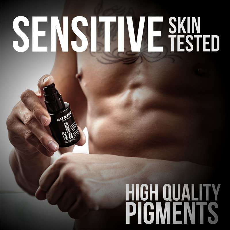 Battle Cry Lightweight Instant Hydration Tinted Moisturizer For Men, Non Greesy Flawless Face, Long Lasting Face Cream Beneficial For All Skin Types, Available In 3 Shades, (30ml, Medium) 4