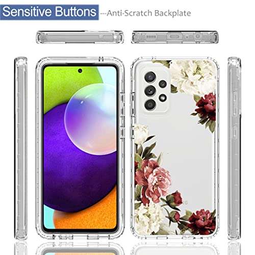 Tothedu Case for Galaxy A52 5G/Galaxy A52 4G Case, Samsung A52 5G Phone Case for Girls Women, Shock Absorption Dual Layer Heavy Duty Protective Cover Rugged Cases for Samsung Galaxy A52 5G (USA Flag) 5