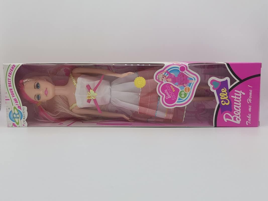 Barodian's BA Multicolor Plastic Fashion Doll Set for Girls, Foldable Hands, Baby Gift 3