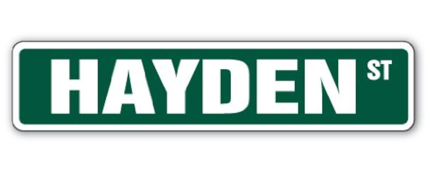 Hayden Street Sign Childrens Name Room Sign | Indoor/Outdoor | 24" Wide 1
