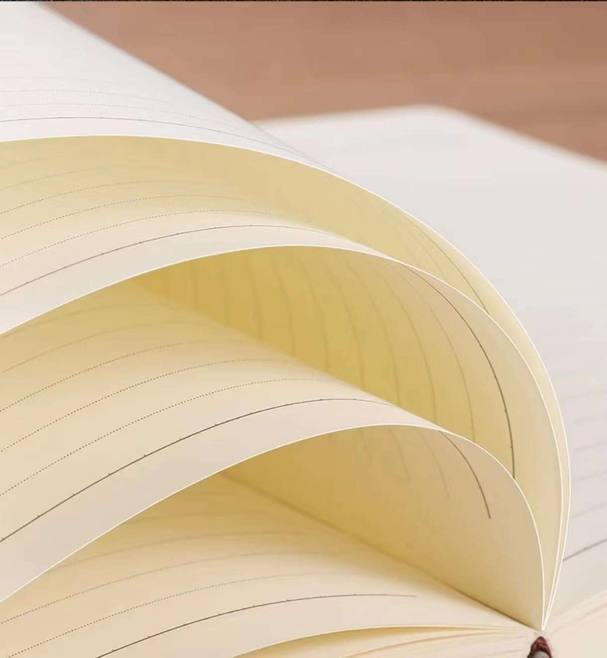 New 5.7x8.3 inches in 2024; Simple A5 notebook Chinese style waterproof PU leather cover multi-functional manual exquisite literature and art work conference horizontal notebook thickened 360 pages 4