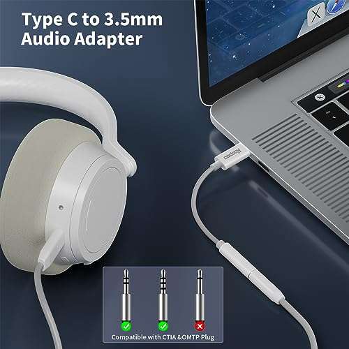OOPAO USB C to 3.5 mm Female Headphone Jack Adapter (2) 2