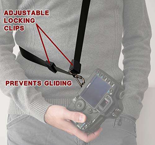 Ocim Camera Strap,Camera Sling Strap with Safety Tether, Adjustable and Comfortable Neck/Shoulder Belt for DSLR/SLR Camera (Compatible With Nikon, Canon, Sony) Universal Belt Women/Men 5