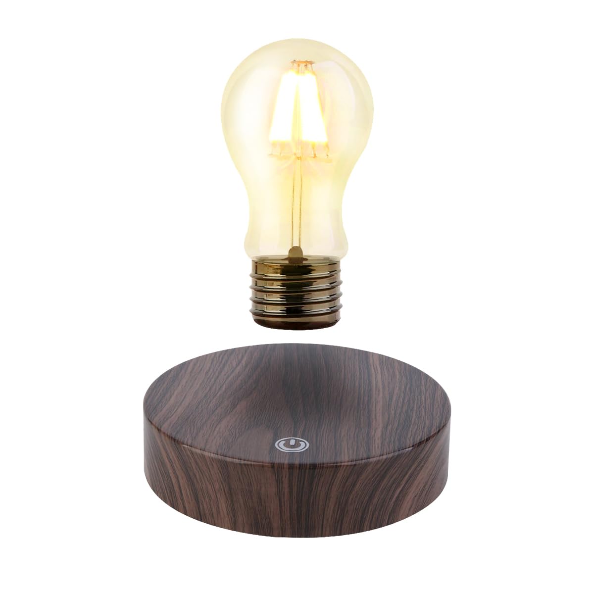 Floating and Levitating Bulb Light Lamp , Magnetic Levitation Wireless LED Bulb Light , Rotatable Night Light Levitates Freely for Room Table Office Desk Decor , Father Day's Gift for Boy Husband