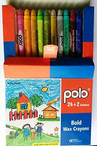 polo Bold Wax Crayons 24+2 2