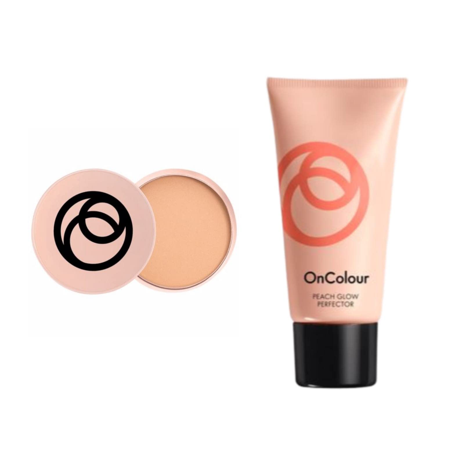 ORIFLAME The One Express Peach Perfector Fair 30ml-33488 & Pure Colour Pressed Natural Powder 20g-Light-23208 (Set Of 2) 1