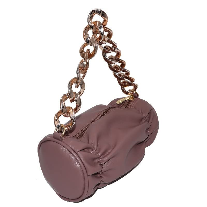 Tasnim Fashion Duffle bags/Drum style purse & handbags Premium & Stylish Women Sling bags/Sling Purse. (Onion Pink) 4