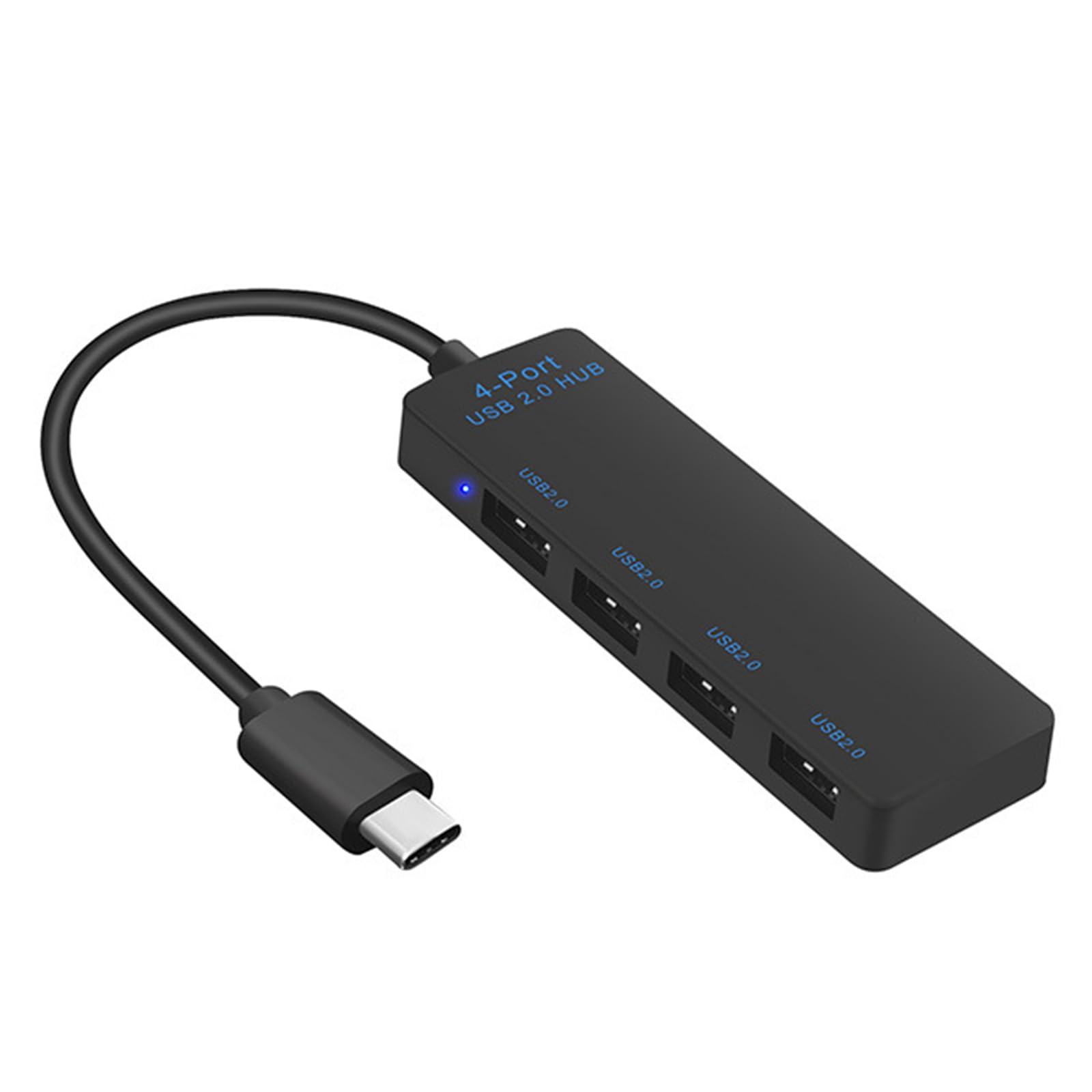 jiingekk USB C To 4 Port USB 2.0 Adapter Splitter For Connecting Keyboard Tablets And More Charging Dock 6