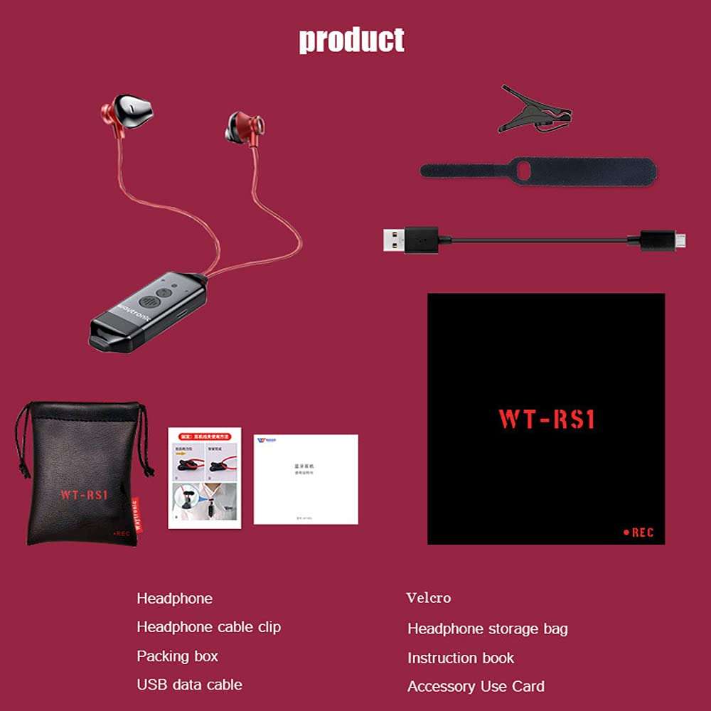 Wireless Bluetooth Call Recorder Device, Cellphone Phone Conversation Recording Headphone Voice Recorder Function Earphone for Android iPhone iPad Skype Whatsapp Audio Calls 4