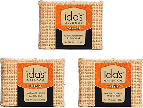 Ida's Essence Pack of 3 X 100g Handmade Kids Bathing Soap (Orange) 1