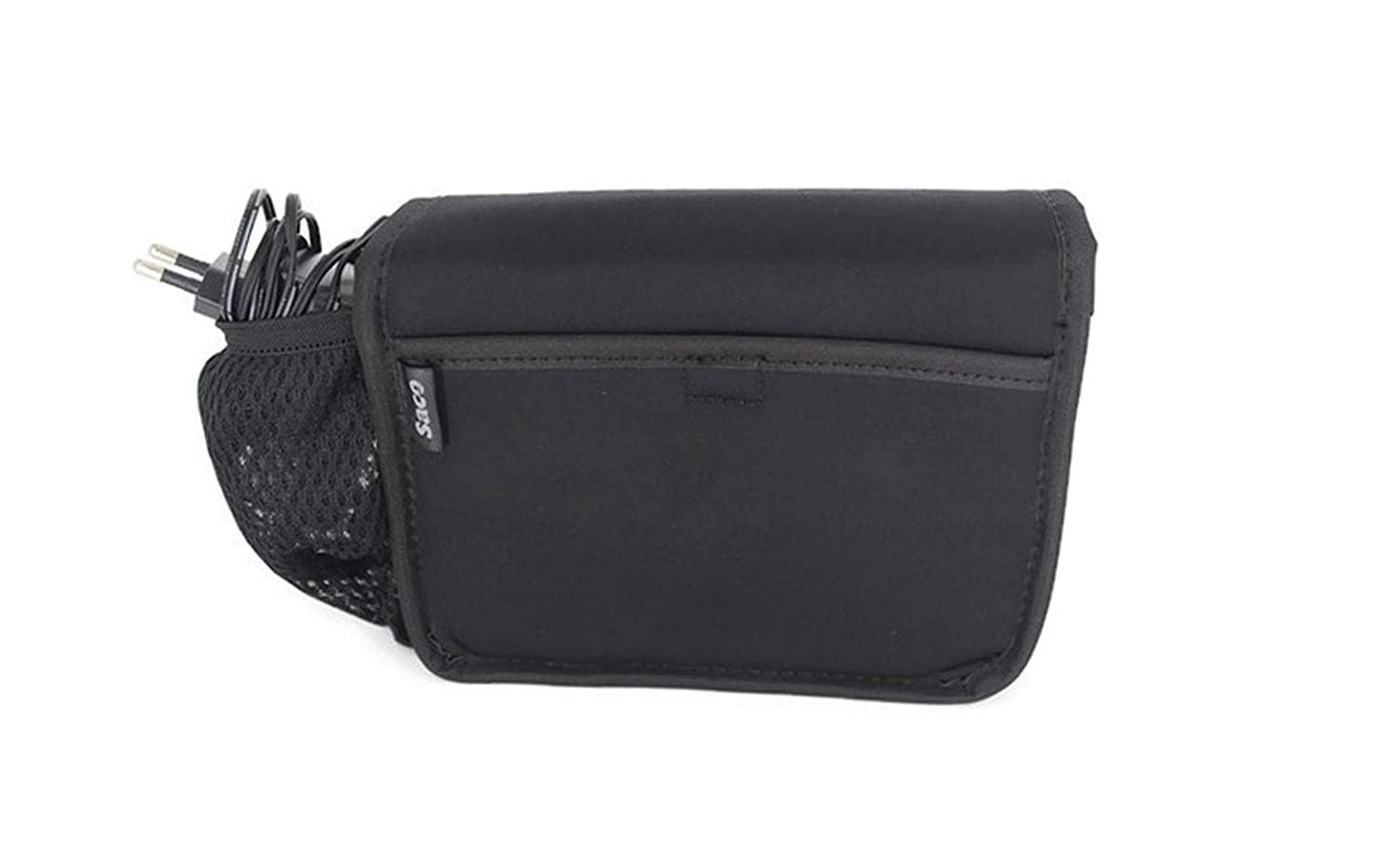 Saco Soft Carry Case Bag for USB Cable, Travel Adapter, Laptop Mobile Charger, Power Bank, Ear Phones,Hard Disk, Digital Accessories Organiser (17 x 13 x 5 cm LxHxW) 6