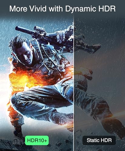 BlueRigger 8K DisplayPort (DP to DP) Cable - 6 feet - (up to 32.4 Gbit/s, UHD with 8 K / 60 Hz or 4 K / 120 Hz, Supports HBR3, DSC 1.2, HDR 10, Lockable Connector, Black) Series 2