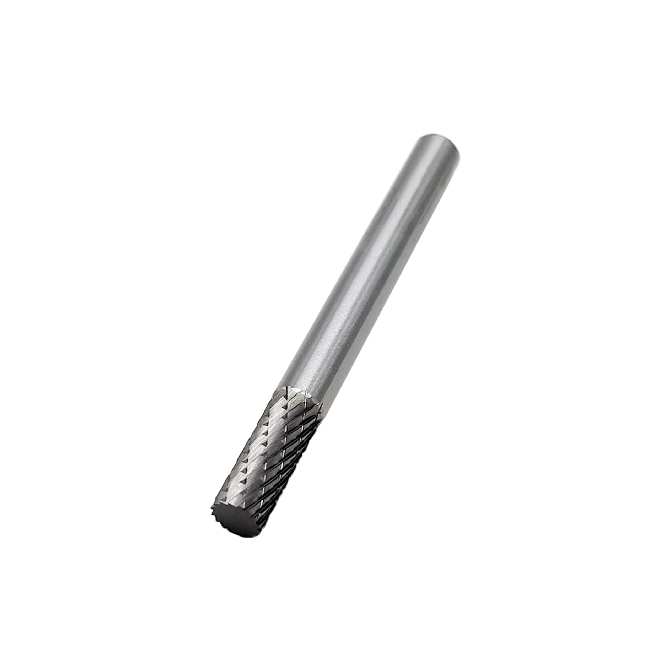 SA-1 Solid Carbide Burr Rotary File Cylindrical Shape Double Cut for Die Grinder, 1/4'' Shank and Cutter 5/8'' Cutter Length, widely used for metalwork, tool making, engineering, wood carving 6