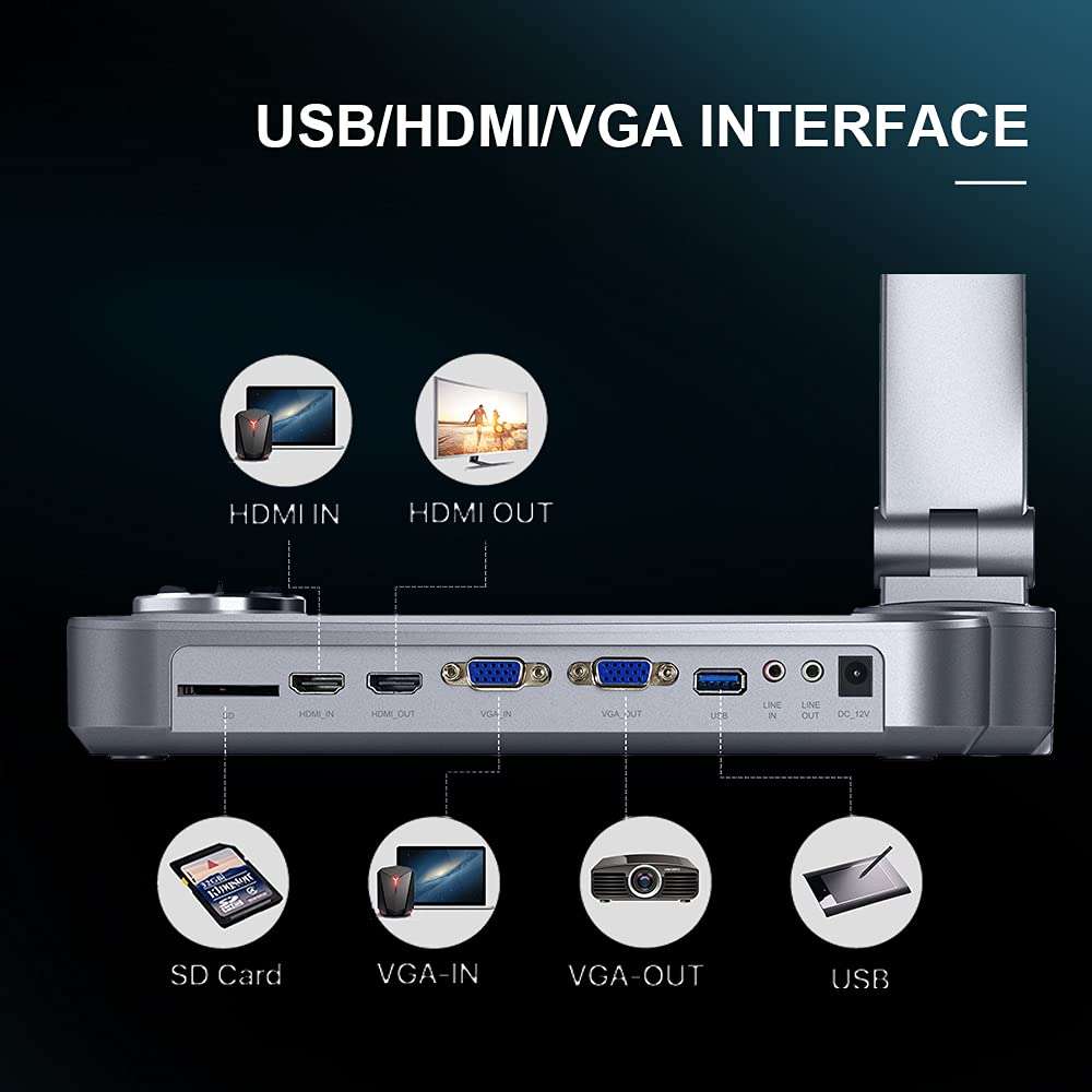 High-Definition Document Camera with 5'' LCD Preview Screen 4