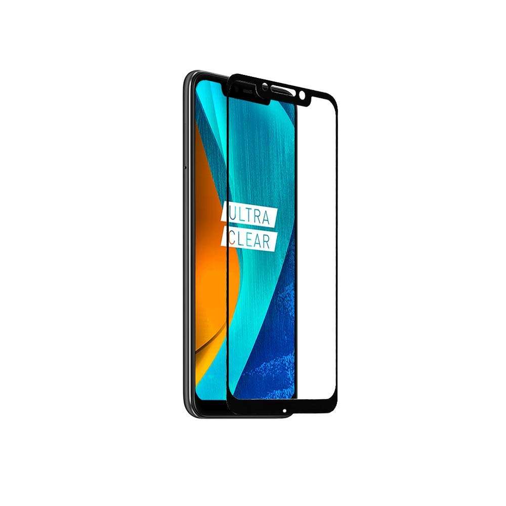 Sprig Full Cover Tempered Glass Screen Protector for Poco F1 (Black) 4