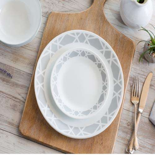 Corelle Modena Glass 14Pcs Dinner Set, Multicolor 1