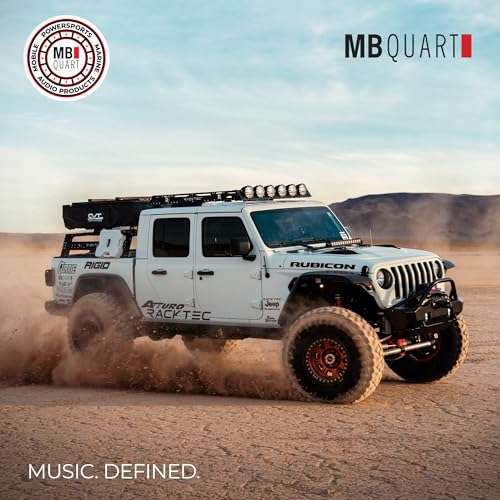 MB Quart 400 Watt Max 200 Watt RMS Shallow Subwoofer, Slim Car & Powersports Speaker, Discus 5