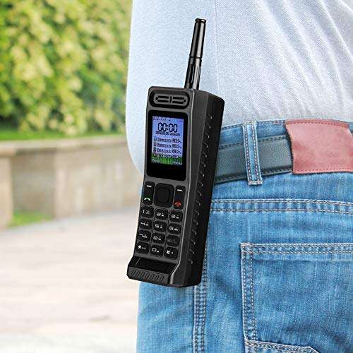 Tosuny Vintage Retro Brick Cell Phone Mobile Phone, Four Card Four Standby QuadBand 2G Retro Bluetooth New Classic Old Mobile Phone, 2G GSM 850/900/1800/1900Mhz (Black) 6
