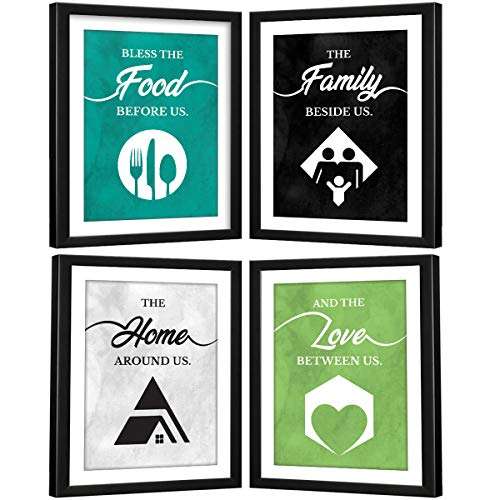 Chaka Chaundh - Dining Quotes Frame - Dining Table Quotes Frame - Quotes Frames for Dining Room - Dining Hall Quotes - Dining Area Quotes - (13.5 X 10.5 Inches) 1