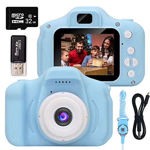 EMISK Kid Camera with 2 Inch IPS Screen and 32GB SD Card Portable Child Camcorder Children Camera Small Camera Recorder for Kids 1