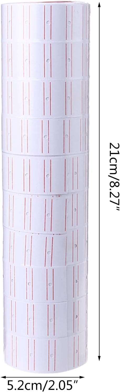 SAMVARDHAN Price Labels Paper Tag Mark Sticker for MX-5500 Price Gun Labeller, 10 Rolls 3