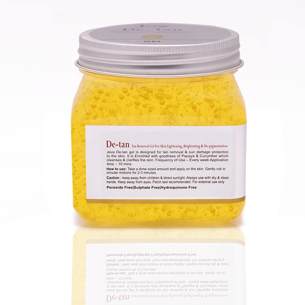 Jeva De tan Gel for Skin lightening, Brightening & De-pigmentation - 380ml 4