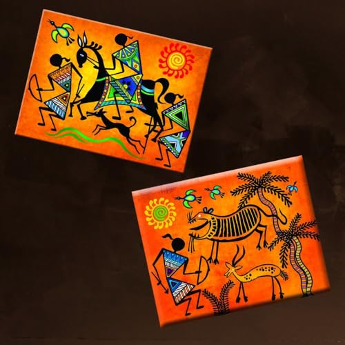 TOYKRAFTT Warli Art Painting Kit Wondrous| Warli Art and Craft Kit for Kids| Learning Activity Games DIY Toys| Craft Kit Kids Activity| Age of 7 Year Above 3