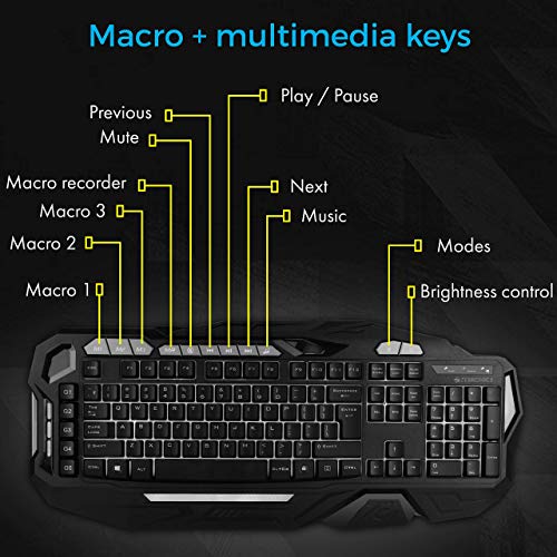 (Refurbished) ZEBRONICS Zeb-Magnus USB Gaming Keyboard with LED Lights, Black 4