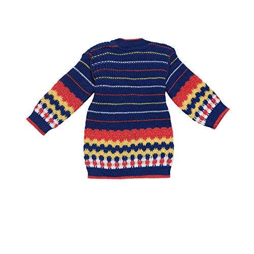 Fabnest Kids Unisex Blue/Red Multicolour Acrylic Winter Set with Cap and Socks Pack of 3 (6Months-12Months) 4