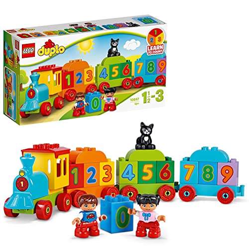 LEGO 10847 DUPLO Number Train Toy,Award-Winning Building Set with Large Number Bricks,Preschool Education Toys for Toddlers ( Multicolor,1.5 Yrs Old), 23 Pcs 1