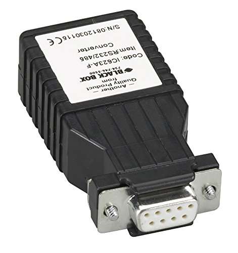 Black Box Async RS232 to RS485 Interface Converter DB9 to RJ11 2
