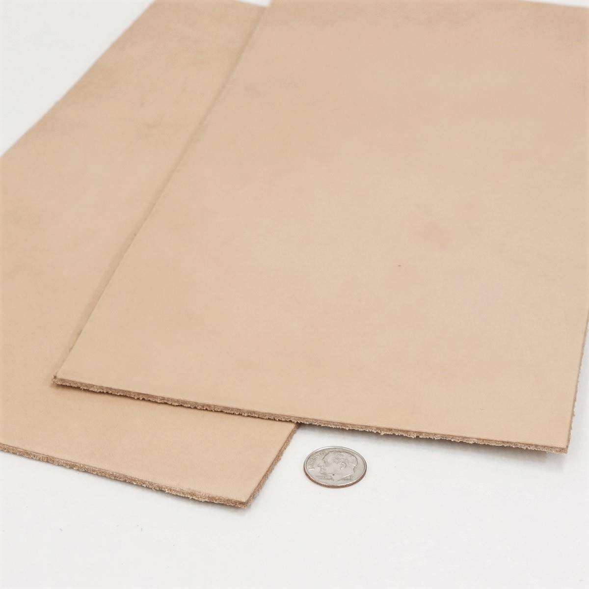 SLC 12"x24" 5-6 Ounce Full Grain Import Vegetable Tanned Tooling Leather Pre-Cut for Carving, Stamping, Dyeing, and Laser Engraving 2.0mm-2.4mm Thickness 2