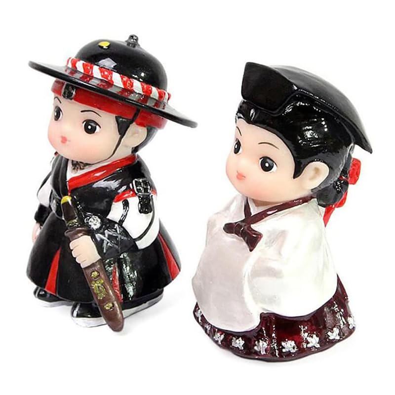 ECSD Korean Traditional Folk Decorations Figurine - Daejanggeum 3in Korean Hanbok Handicraft Product Collectible Figurine 5