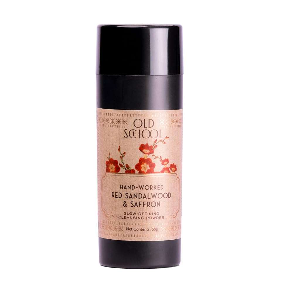 Old School Rituals Hand-Worked Red Sandalwood & Saffron Glow Defining Cleansing Powder (Face Wash Powder) | 60 Grams 1