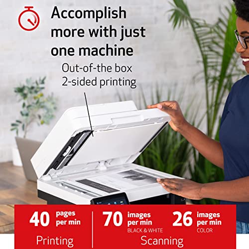 Canon imageCLASS MF455dw All in One Wireless Duplex Laser Printer, Up to 40 ppm,600 x 600 DPI,5" Colour Touchscreen,Compatible with Alexa,Bundle with JAWFOAL Printer Cable 4