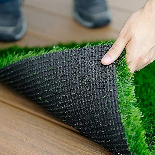 STK Natural Looking Green Grass Mat for Balcony, Lawn, Door, Lobby, Bedroom, Office OR Decoration, Size 2 X 5 Feet in High Density and Easy to Cut 6
