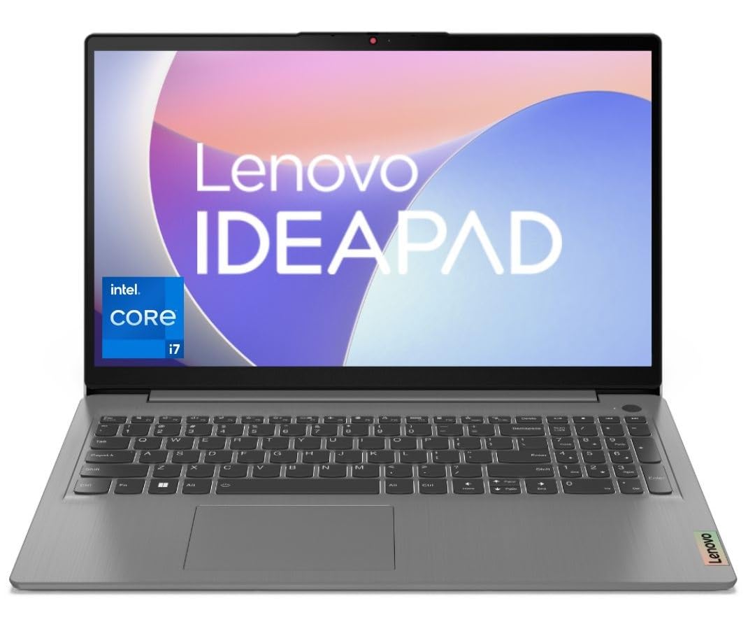Lenovo IdeaPad Slim 3 Intel Core i7 12th Gen 15.6 inch (39.62cm) FHD Thin & Light Laptop (16GB/512GB SSD/Windows 11/Office 2021/3months Game Pass/Arctic Grey/1.63Kg), 82RK011EIN 1