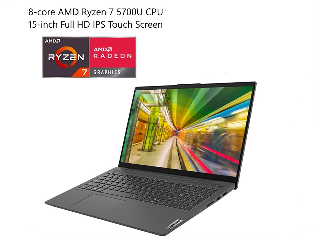 Lenovo IdeaPad 5 15.6" Touch Screen Laptop -16GB RAM 512GB SSD- AMD Ryzen 7-5700U Octa-core - 1920 x 1080 Full HD Resolution - Intel Wi-Fi 6 - Windows 10 Home (Ryzen 7-5700U | Touch Screen) 3