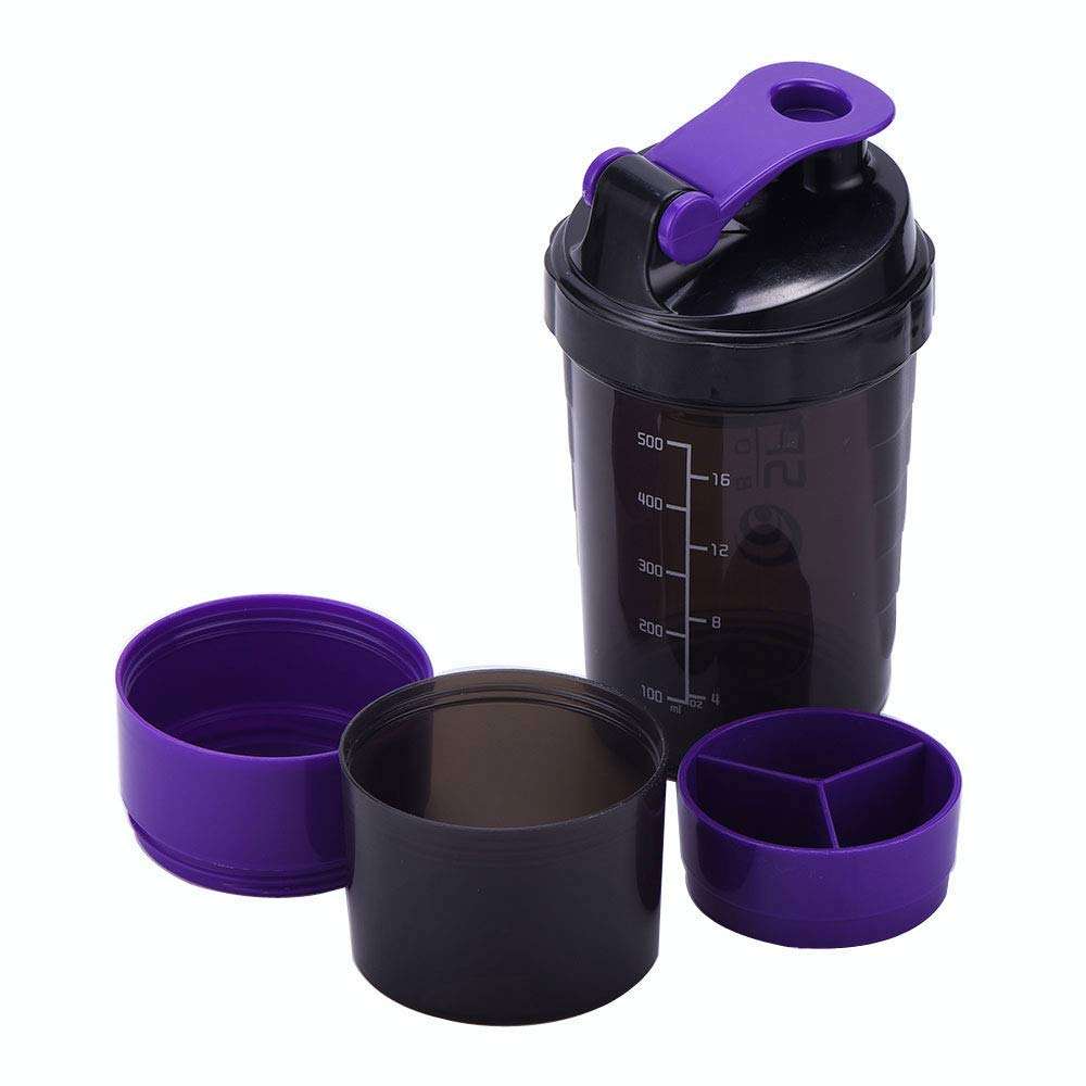 DOVEAZ Spider Shaker | Spider Protein Shaker | Spider Shaker Bottle | Gym Shaker | Cyclone Shaker | Protein Shaker | Gym Protein Shaker | Gym Bottle | Bpa Free Shaker | Shaker 500ml (Purple) 5