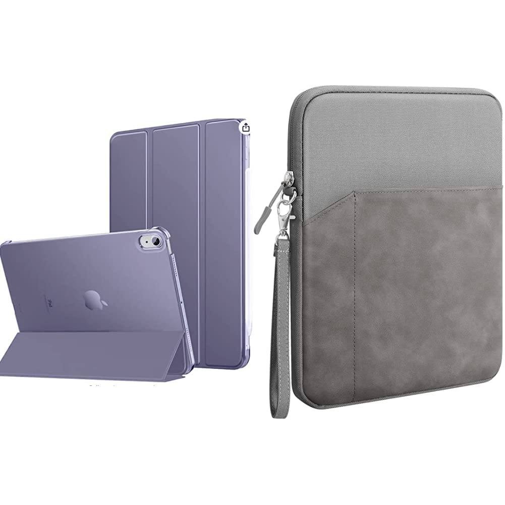 ProElite Smart Flip Case Cover for Apple iPad Air 5th/4th 10.9 inch & Polyester Tablet Sleeve Case Cover for Upto 11.5 inch for iPad 10.2/iPad 10.9/Pro 11/ iPad 9.7/ Samsung/Lenovo/Galaxy 1