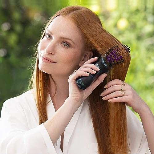 Dafni Allure Cordless Hair Straightening Brush, Style Upto Three Heads In One Charge, Extra Bristles For Extra Hair Control, Includes A Thermal Bag & Safety Cover, 240 Watts, Blue 4