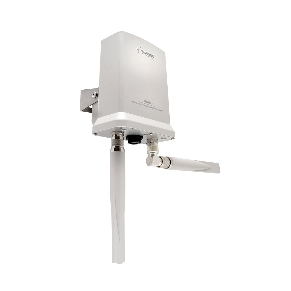 Hawking Technology Hi-Gain Outdoor Wireless-300N Dual Radio Smart Repeater (HOW2R1) 1