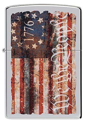 Zippo Etched Freedom Design Pocket Lighter 2