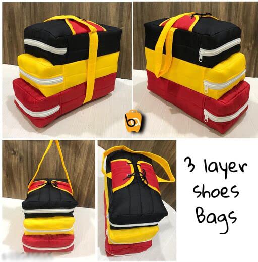 AS TRENDY HUB Exclusive shoe bag with 3 compartments 3