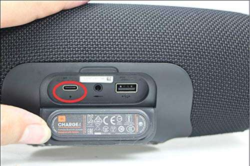 Sqrmekoko Charging Power Supply Cable Compatible with JBL Charge 5, JBL Flip 5, Charge 4, Pulse 4 Wireless Speaker (Black) 3