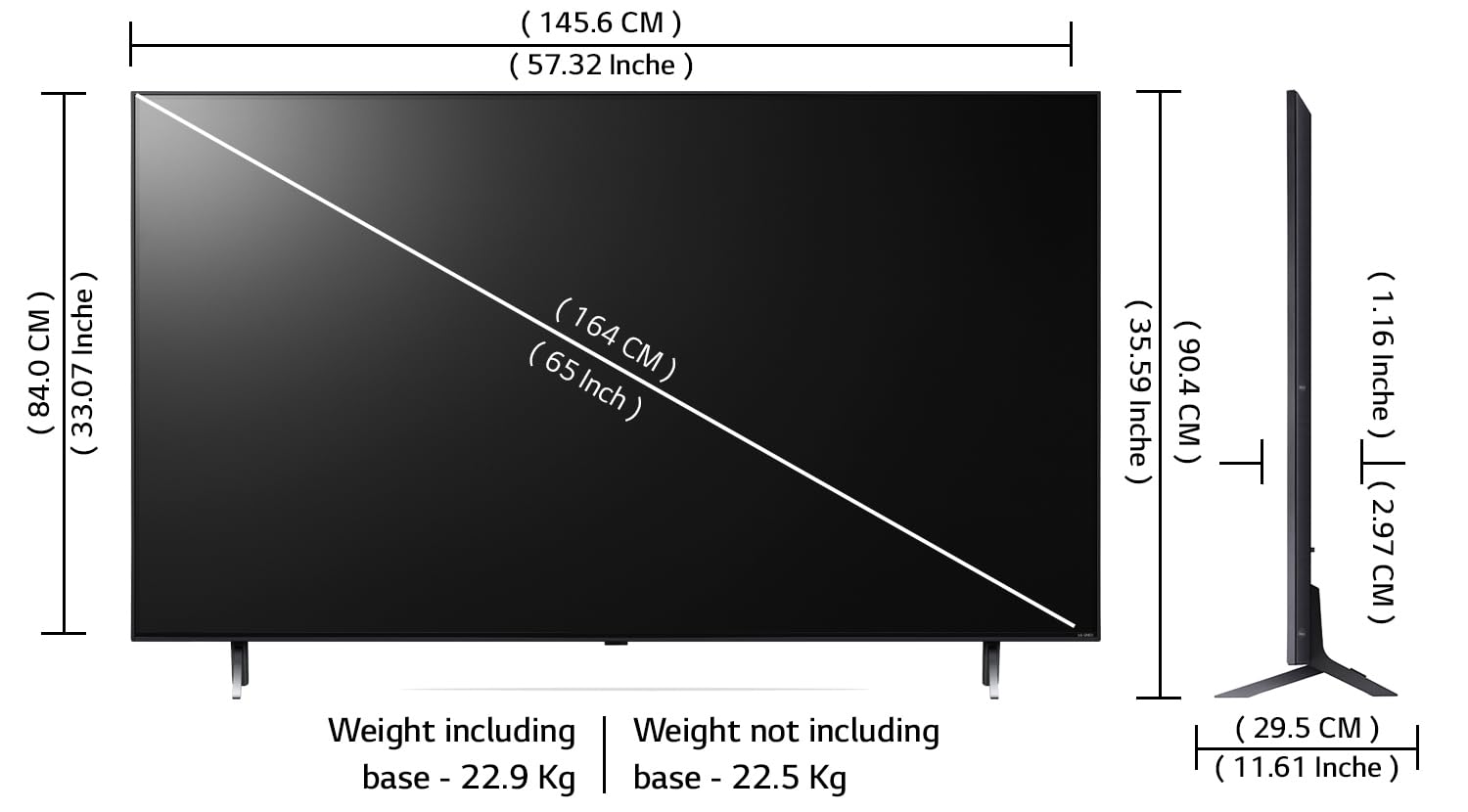 LG 164 cm (65 inches) 4K Ultra HD Smart QNED TV 65QNED80SRA (Ashed Blue) 5